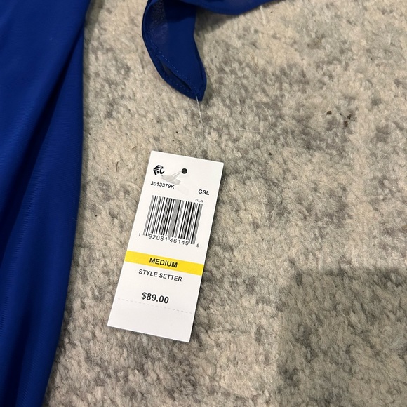 Blue MSK Dress with Diamond Detailing - Picture 2 of 5